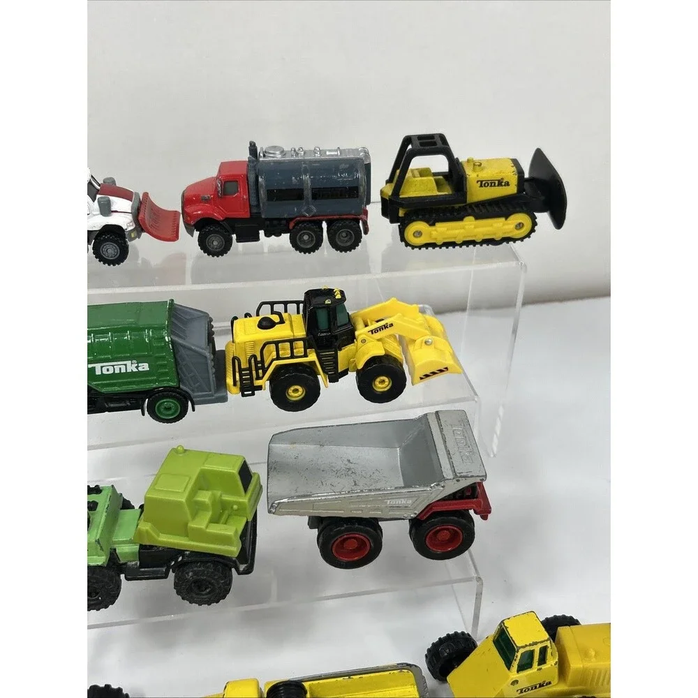 Tonka Construction Lot Tanker Snow Plow Bulldozer Garbage Dump Truck Loader